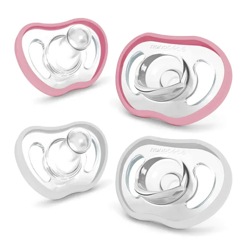 Miniatura 16 de Nanobebe - Chupetes para bebés de 0 a 3 meses, ortodónticos, se curvan cómodamente con el contorno de la cara, galardonados para bebés que