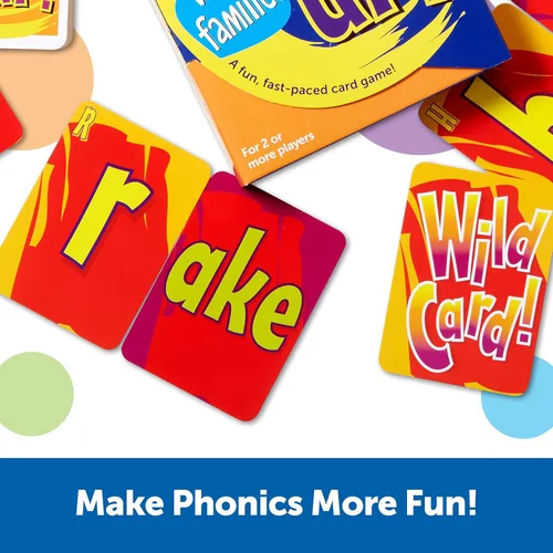 Miniatura 3 de Learning Resources Snap It Up Phonics - Juego de cartas de lectura, tarjetas flash de palabras a la vista, tablero familiar fonético, artículos