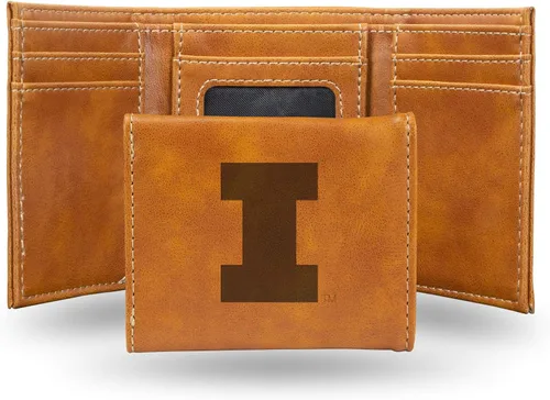 Miniatura 138 de NCAA Rico Industries - Billetera triple grabada con láser, con grabado láser, accesorio para hombre
