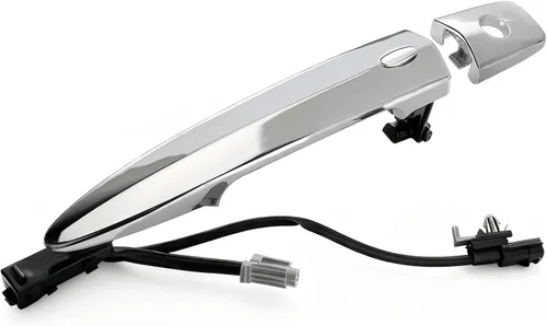 Miniatura 7 de Manijas de puerta exteriores cromadas (2 unidades, izquierda y derecha) con sensor de entrada de llave inteligente, compatible con Nissan