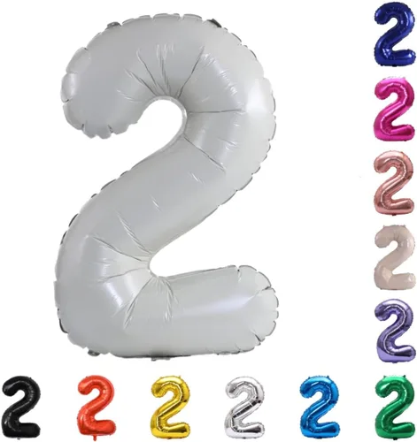 Miniatura 31 de YPSelected Globo grande de 32 pulgadas de helio con números 0-9 de papel de aluminio azul para cumpleaños, bodas y fiestas (Azul, 3)