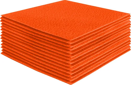 Miniatura 216 de FabricLA Hojas de fieltro acrílico para manualidades, cuadrados de fieltro precortados suaves de 4 x 4 pulgadas (3.9 in x 3.9 in), utiliza hojas