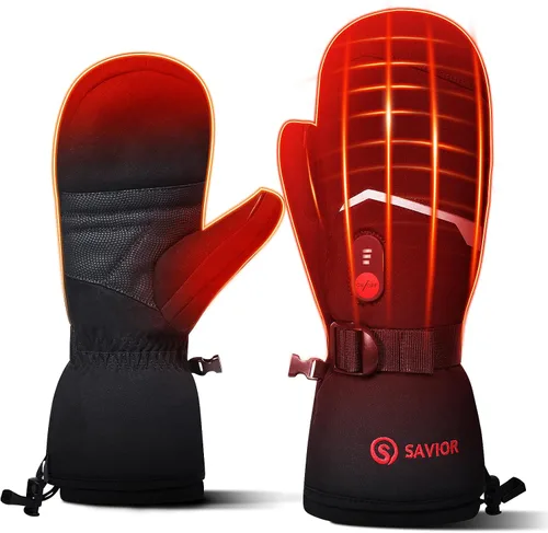 Miniatura 6 de Savior Heat Guantes para hombre y mujer, guantes eléctricos recargables, adecuados para el trabajo al aire libre, esquí, correr, senderismo, etc.