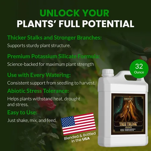 Miniatura 4 de Humboldts Secret Tree Trunk Aditivo de silicato de potasio Fertilizante líquido para tallos más gruesos, resistencia al estrés y desarrollo