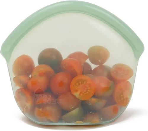 Miniatura 11 de Food Huggers Hugger Bags - Bolsa reutilizable de silicona para almuerzo y aperitivos Almacenamiento duradero, sin BPA, apta para lavavajillas
