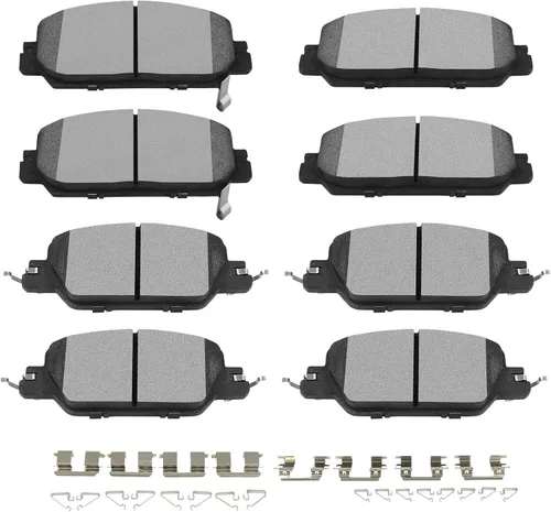 Miniatura 26 de SCITOO Juego de pastillas de freno de cerámica delanteras y traseras D726 D729 para Chevy Blazer 97-05, Chevy S10 98-04, GMC Jimmy 97-05, GMC Sonoma