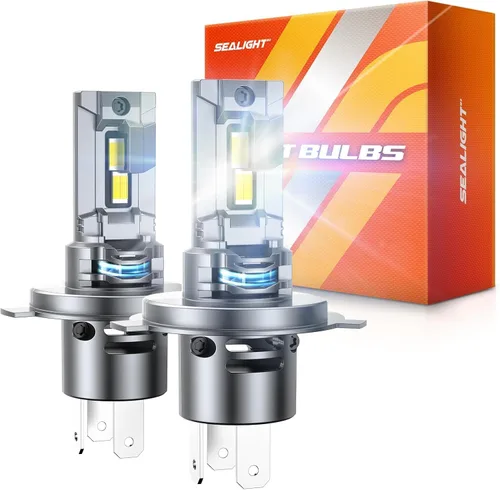 Miniatura 22 de SEALIGHT Bombillas antiniebla H1, 70,000 lm súper brillo 1:1 tamaño mini, luces antiniebla blancas frías de 6500 K, 3 minutos de iluminación