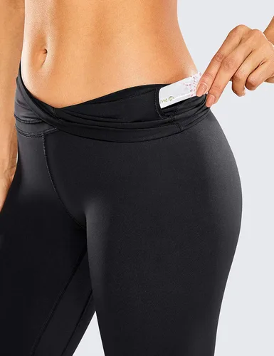 Miniatura 4 de CRZ YOGA - Leggings de entrenamiento estilo segunda piel para mujer, de 28 pulgadas, pantalones de yoga de longitud completa y cintura alta