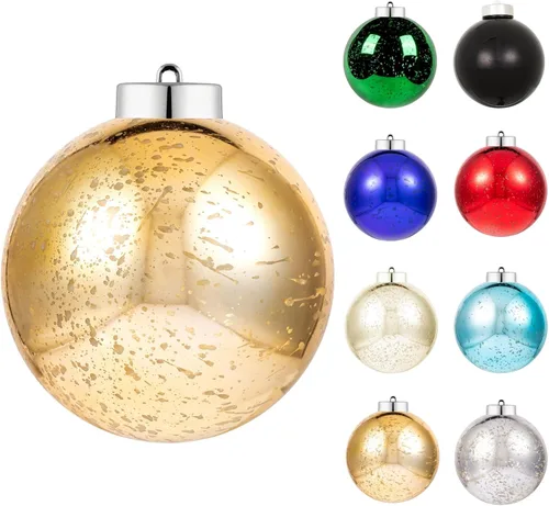 Miniatura 10 de XmasExp - Juego de 24 adornos de bola de Navidad mini irrompibles, adornos para árbol de Navidad, bolas de árbol de Navidad de 30 mm/1.18 pulgadas