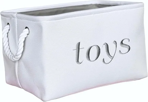 Miniatura 6 de APPLE PIE ORDER Cesta de guardería, contenedor de almacenamiento y organizador para bebé, pañales, toallitas, libros, juguetes. Caja decorativa
