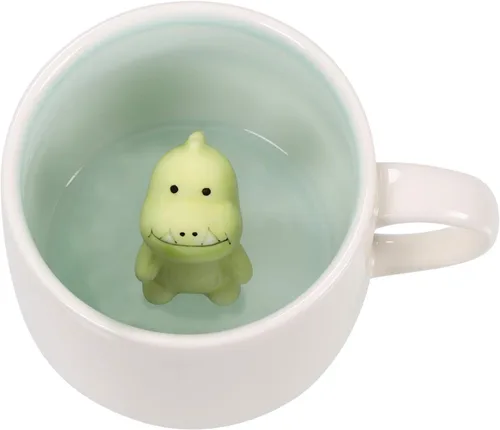 Miniatura 14 de Taza de café 3D con unicornio en el interior, linda figura de animal hecha a mano en cerámica, regalo para Navidad, cumpleaños o día de la madre