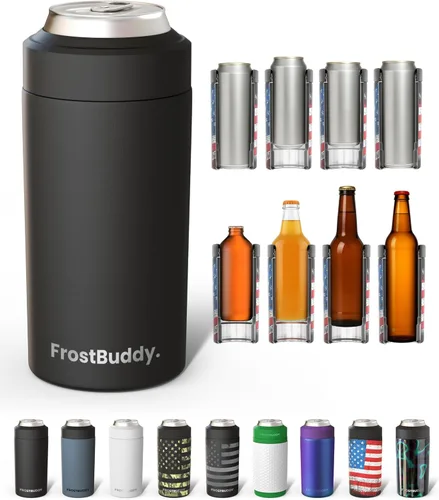 Miniatura 49 de Frost Buddy Universal Can Cooler - Fits all - Stainless Steel Can Cooler for 12 oz & 16 oz Regular or Slim Cans & Bottles - Stainless Steel
