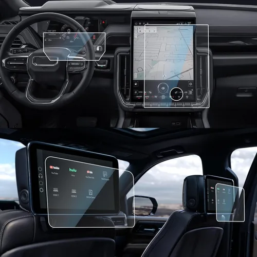 Miniatura 7 de CDEFG 3 protectores de pantalla mate para GMC Yukon 2025 2026, sin reflejos ni huellas dactilares, vidrio templado para GMC Yukon 2025 2026, 3