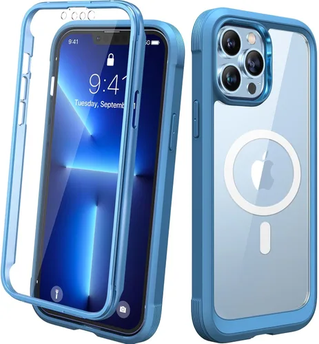 Miniatura 51 de Diaclara - Funda compatible con iPhone 11, carcasa resistente de cuerpo completo con protector de pantalla integrado sensible al tacto y Transparente