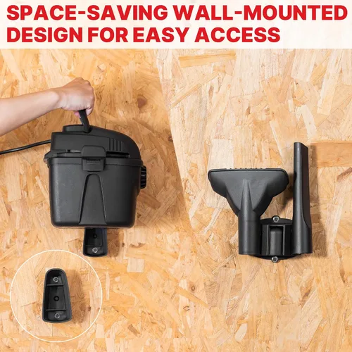 Miniatura 5 de Shop-Vac 2021005 - Aspiradora micro húmeda y seca de 1 galón, 1.0 CV pico, 1.25 pulgadas de diámetro x manguera de 4 pies, 6 cables de alimentos