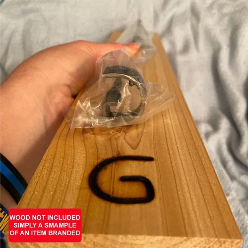 Miniatura 3 de Personalized Branding Iron for Wood & Steaks Custom Grilling Gift for Men (M)
