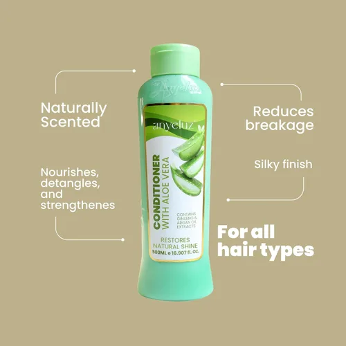 Miniatura 8 de ANYELUZ Acondicionador de aceite de argán de aloe vera para todo tipo de cabello Desenredante