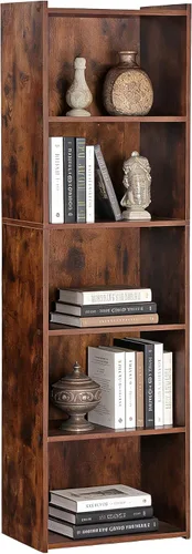 Miniatura 9 de SUPER DEAL Estantería Abierta de 12 Compartimentos, Gabinete de Almacenamiento de 47 Pulgadas de Ancho, Estanterías Cúbicas de Madera para Libros