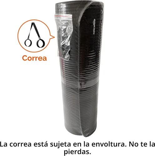 Miniatura 8 de Amazon Basics Extra Thick Exercise Yoga Mat with Carrying Strap Negro