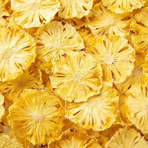 Mkostlich Rebanadas de Piña Seca, Rebanadas de Piña Deshidratada para Decorar Cócteles y Bebidas, Repostería, Té de Frutas, Sin Azúcar Añadido, Sin