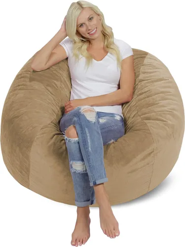 Miniatura 4 de Chill Sack Bean Bag Funda para silla, 3 pies, microgamuza - Oliva