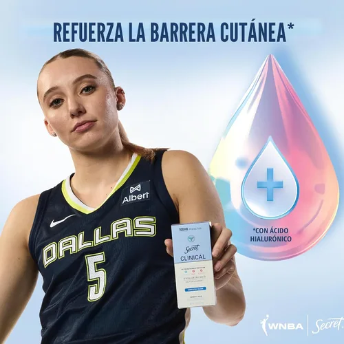Miniatura 8 de Secret Clinical Strength 100HR Defense, desodorante antitranspirante sólido invisible para mujeres, edición Paige Bueckers, protección contra