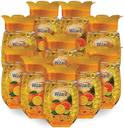 Miniatura 6 de WIZARD - Perlas de gel eliminadoras de olores, 12 onzas, paquete de 12 ambientadores para baño. Habitaciones, por áreas y ambientadores