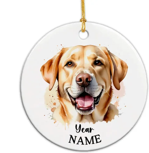 Miniatura 13 de Adorno de Navidad personalizado para perro Airedale, adorno de cerámica para hombres y mujeres, adornos de cerámica personalizados para perros