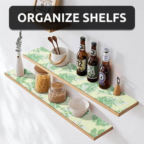 Miniatura 2 de FIFTY FEET 12x120 Pulgadas Revestimiento para Estanterías para Gabinetes de Cocina, Revestimiento para Cajones de PVC para Cómoda Antideslizante
