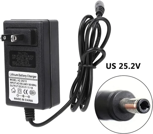 Miniatura 5 de Adaptador de pistola de masaje AC DC 100 a 240V Pistola muscular Cargador Adaptador Cable de alimentación (25.2 V)