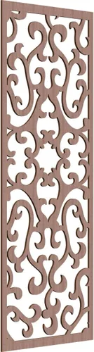 Miniatura 47 de Smithfield Paneles de pared decorativos de madera con calado, 13 3/8 pulgadas de ancho x 34 3/8 pulgadas de alto x 3/8 de alto, roble rojo rojo