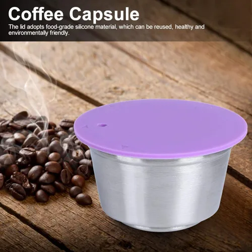 Miniatura 6 de Fdit Taza de cápsula de café recargable reutilizable de acero inoxidable apta para cafetera Dolce Gusto compatible con Nestle Dolce Gusto juego