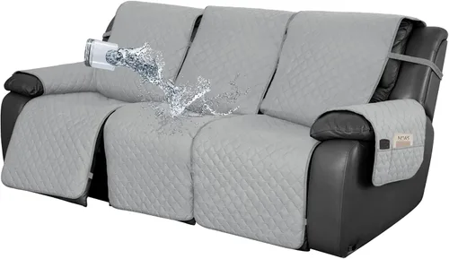 Miniatura 19 de Easy-Going Funda impermeable para sillón reclinable de gran tamaño con bolsillo, 1 funda de sofá reversible para sillón reclinable, protector