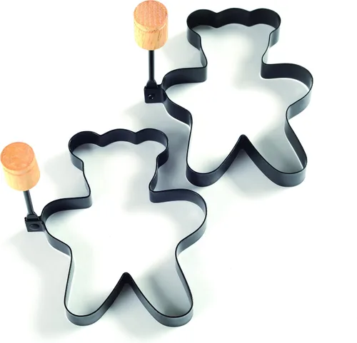 Miniatura 9 de Norpro Anillos redondos antiadherentes para huevos de panqueques, juego de 2, negro