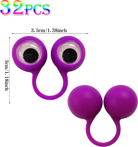 Miniatura 2 de Marionetas de dedo para ojos, marionetas de dedo de ojo googly, anillos de marionetas de dedo de ojo, juguete para niños, recuerdo de fiesta