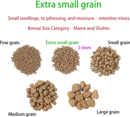 Miniatura 2 de Suelo japonés súper duro para bonsái Akadama – Grano extra pequeño (2 libras) Ideal para esquejes, cultivo de plántulas, plantas de raíces finas