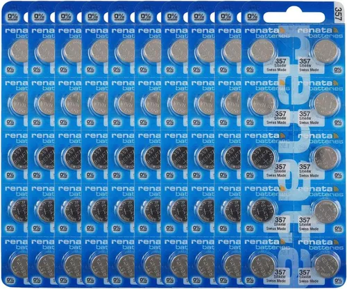 Miniatura 12 de Renata 357 SR44W Baterías – 1.55 V Óxido de Plata 357 Batería de reloj (2 unidades)