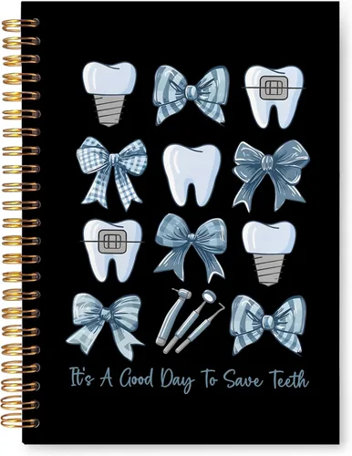 Miniatura 9 de Cuaderno de regalos para dentistas, asistente de higienista dental, regalos de oficina para mujeres, cuaderno de tapa dura en espiral de 5.5 x 8.3