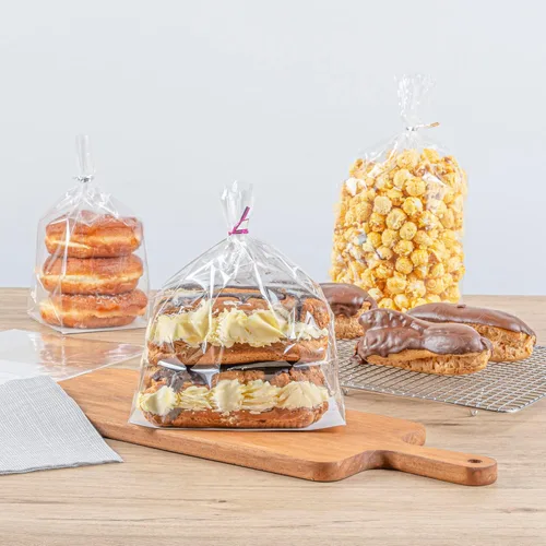 Miniatura 3 de Restaurantware Bolsas para Sándwich de Sellado Térmico de Fondo Plano Bolsas de Alimentos Sellables al Calor - Bolsa con Fuelle con Inserto de Papel