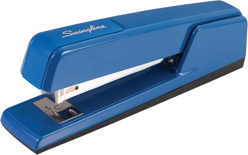 Swingline - Engrapadora 747 clásica de escritorio, con capacidad para 20 hojas, metálica, azul verdadero (74724)