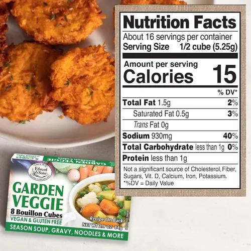 Miniatura 5 de Edward & Sons Cubos veganos de caldo de pollo, ternera y vegetales - Caldo vegano, caldo sin gluten, sin grasas trans, uso en sopas, guisos y pilafs