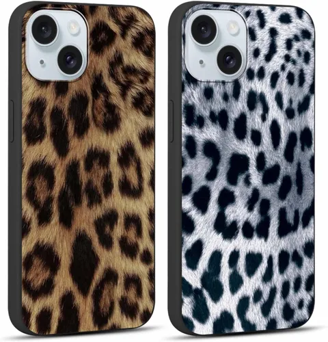 Miniatura 77 de Paquete de 2 Fundas de Teléfono Bonitas con Estampado de Guepardo para Apple iPhone 13 Pro Max de 6.7 Pulgadas, Fundas de Diseño