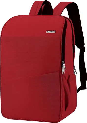 Miniatura 28 de MAXTOP Mochila para computadora portátil de viaje, mochilas de negocios con puerto de carga USB, resistente al agua, mochila para escuela y Negro