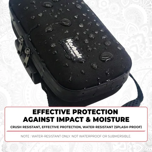Miniatura 2 de Kashmir Bolsa a prueba de olores con cerradura de combinación, funda de viaje a prueba de olores, forro de carbón activado, con cerradura, a prueba