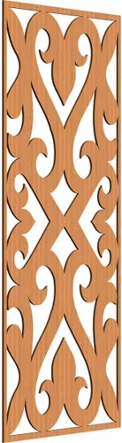 Miniatura 174 de Keene Paneles de pared decorativos de madera con calado, 9 3/8 pulgadas de ancho x 24 3/8 pulgadas de alto x 1/4 de alto, roble rojo rojo (Red Oak)