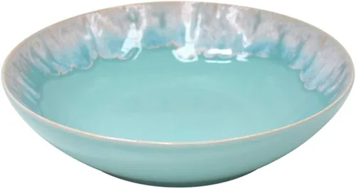 Miniatura 8 de Casafina Plato de cerámica de cerámica de 11 pulgadas, colección Taormina, aguamarina, apto para microondas y lavavajillas, acristalamiento seguro