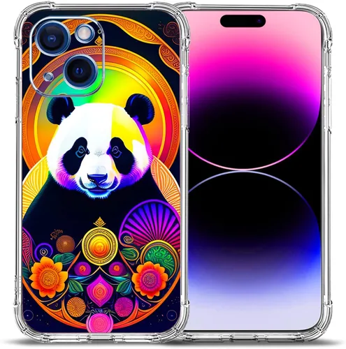 Miniatura 24 de Funda para iPhone 15, colorida mariposa flores protección contra caídas a prueba de golpes TPU cuerpo completo protector resistente a los arañazos