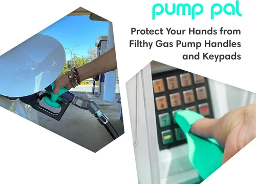 Miniatura 3 de Pump Pal Guante de combustible reutilizable Protege las manos de las sucias manijas de la bomba de gas y teclados Fácil de instalar, se fija