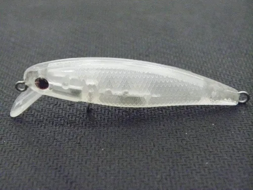 Miniatura 4 de 10 Señuelo en Blanco sin Pintar Minnow Crankbait de Agua Superior sin Labios Jerkbait Señuelos de Pesca UPM760P10