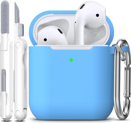 Miniatura 86 de Funda para AirPods con llavero, protección completa, de silicona, accesorios para AirPods, funda para hombres, mujeres y adolescentes, con estuche